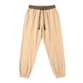 thumbnail image 4 of WRKEKC Mens Linen Pants Elastic Drawstring Waist Jogger Ankle Cuff Lightweight Trousers with Side Pockets for Summer Beach and Daily Relax Wear, 4 of 9