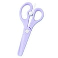 thumbnail image 2 of Safety Craft Scissors 5.31x2.36in Spring-Loaded Paper Cutting Tool with Rounded Tips for Art Projects(Purple), 2 of 8