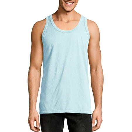 Hanes Men's comfortwash garment dyed sleeveless tank (Best Tank Top Designs)