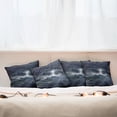 thumbnail image 7 of Ambesonne Blue Throw Pillow Cover 4 Pack, Stromy Sky over Mountains, 16", Blue, 7 of 7