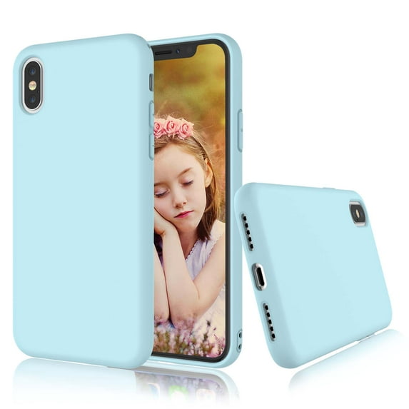 Tekcoo Shockproof Apple iPhone 6 7 8 Plus XR X XS XS Max Case Ultra Thin Matte Charming Colorful Slim Soft TPU Bumper Case Cover -Blue