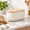 Cream Beige, variant on Taupe Brown Stainless Steel Bread Box, 14.13 x 7.87 x 6.81 Inches