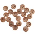thumbnail image 3 of BUYISI 20 Wooden Buttons In Natural Wood Color Perfect For Clothing And Handmade Items 15Mm, 3 of 5