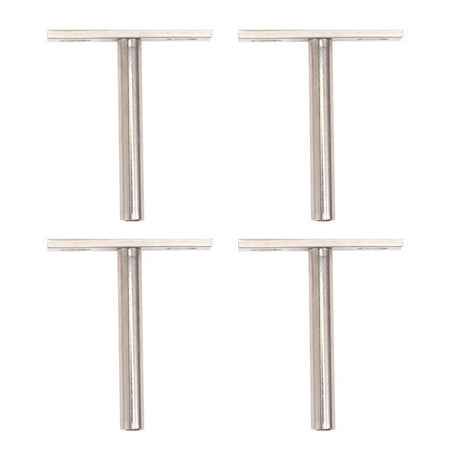 

4pcs 3 Inches Invisibility T-Type Wooden Brackets Brace Fixed Plate Connector