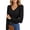 A-Black, variant on Long Sleeve Tops for Women Fall Dressy Lace V Neck Tunic Blouses Ladies Ribbed Knit Slim Fit Pullover Shirts