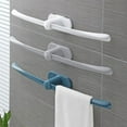 thumbnail image 7 of Towel Rack Bathroom Suction Cup Towel Holder No Drilling Required Double Hanging Capacity Waterproof Plastic Durable Scandinavian Style, 7 of 7