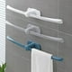 thumbnail image 1 of Portaventosas sin taladro | Barra adhesiva de toalla de baño montada en la pared | Organizador doble de toallas de plástico escandinavo impermeable | 1 Pack | 24 pulgadas gris, 1 of 6