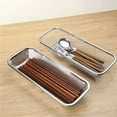 thumbnail image 4 of Stainless Steel Utensil Drying Rack, Kitchen Utensils Chopsticks Holder Drying Rack Basket Multifunctional Cutlery Drain Basket Kitchen Silverware Drainer For Dish Drying Rack, 4 of 8