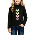 thumbnail image 2 of BLVB Girls Thermal Turtleneck Shirts Long Sleeve Fleece Undershirt Toddler Kids Winter Warm Base Layer Tops(Black,7-8Years), 2 of 6