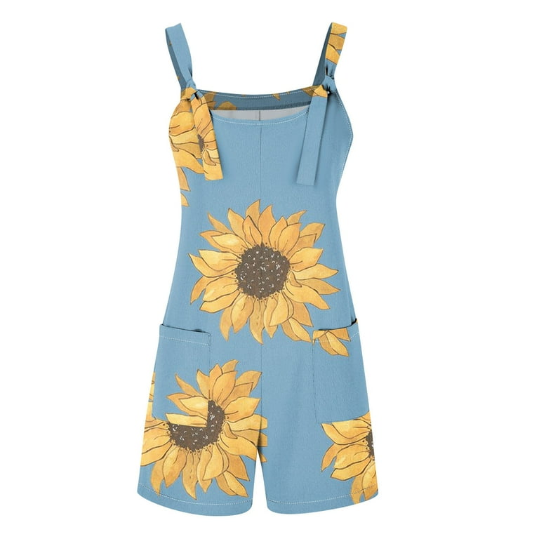 Womens sunflower romper new arrivals