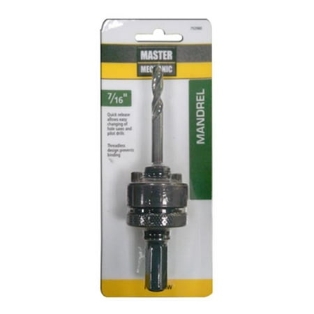 

Disston 752980 0.437 in. Master Mechanic Quick Change Hole Saw Mandrel