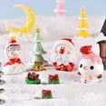 thumbnail image 4 of Mini Christmas Santa Grandma Snowman Tree Model Figurine DIY Landscape Decor, 4 of 10
