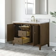 thumbnail image 2 of Vanity Art 48" Bathroom Vanity with Sink and Engineered Marble Top, Freestanding Storage Cabinet with 2 Drawers, 2 Shelves and 1 Flip Down Tray, 2 of 6