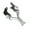 Silver, variant on 7/8" 22mm Motorcycle Hydraulic Clutches Brake Lever with LED Light for Motorcycle Scooter Pit Pocket Bike