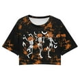 thumbnail image 3 of HUITKMM T-Shirt en Coton pour Femmes, Mode Décontractée, Imprimé Halloween, Manches Courtes, 3 of 3