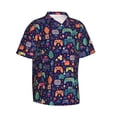 thumbnail image 2 of Men's Casual Short Sleeve Button Down Hawaiian Shirts,Video Game Controllers Plants Shirts Regular Fit Beach Dress Shirts with Front Pocket,XL, 2 of 7
