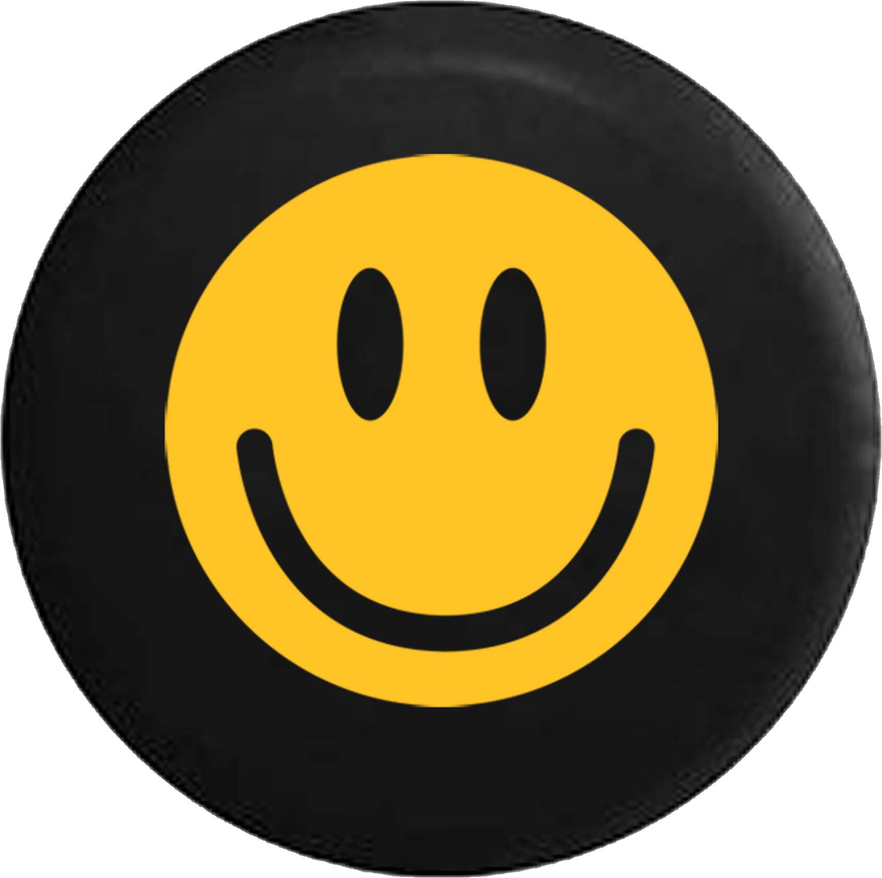 Happy Yellow Smile Face Emoji Spare Tire Cover fits Jeep RV