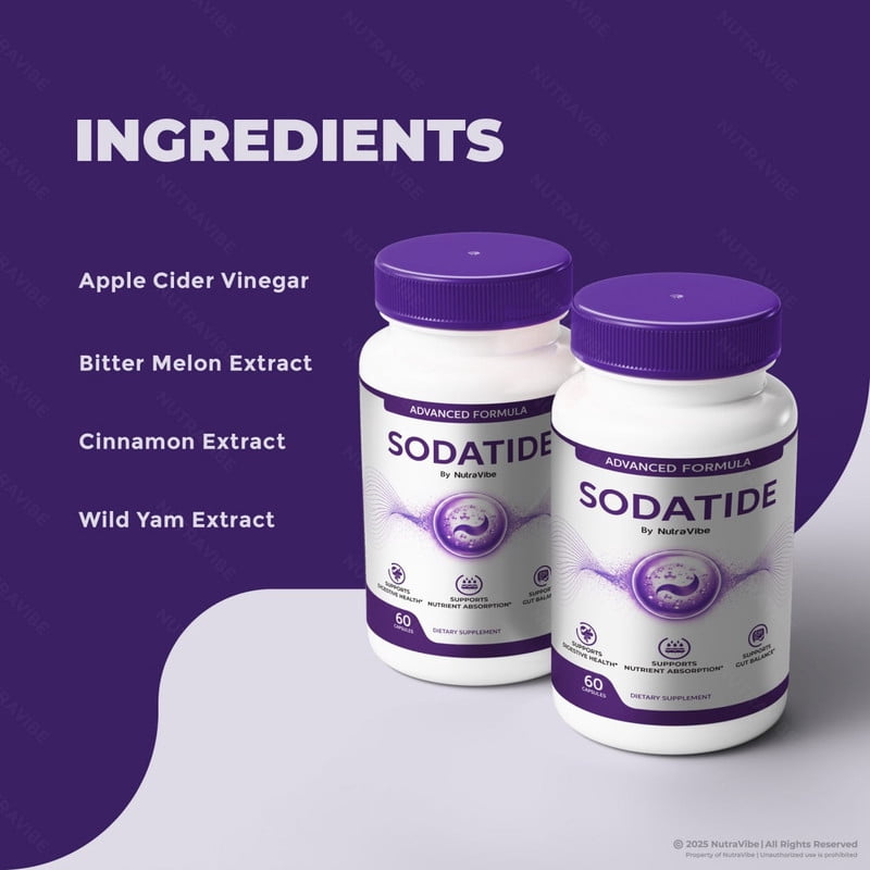 (2 Pack) Sodatide Probiotics Capsules – Gentle Gut & Digestive Support Formula for Balance & Wellness | Easy-to-Take Capsules (120 Capsules)