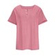 thumbnail image 3 of Fiudx Ofertas y Liquidaciones Camiseta Extragrande de Color Liso con Cuello En V para Mujer, 3 of 6