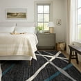 thumbnail image 2 of Rug Branch Contemporary Geometric  Grey Blue Indoor Area Rug - 8x10, 2 of 8