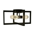 thumbnail image 6 of Gymax 3-Lights Flush Mount Geometric Metal Ceiling Lamp w/ Iron Square Lamp Shade, 6 of 8