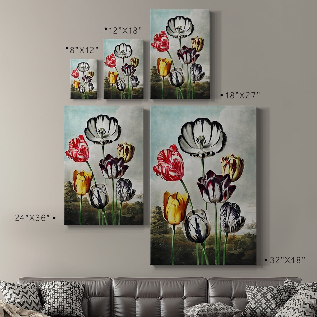 Temple of Flora VI Premium Gallery Wrapped Canvas - Ready to Hang