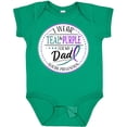 thumbnail image 3 of Inktastic Suicide Prevention I Wear Teal and Purple for My Dad Boys or Girls Baby Bodysuit, 3 of 5