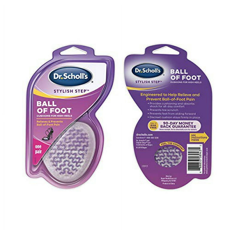 Foot Petals Fancy Feet Women s Gel Back of Heel Cushions 1 pack Walmart
