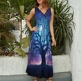 thumbnail image 4 of Tree with Life King Size Sleeveless Dress Dresses Summer Women Dresses Clothing Woman Dresses Dress, 4 of 7