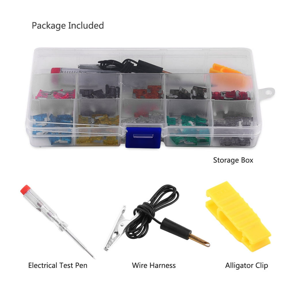 100Pcs 3A35A Assortment Micro Mini Blade Fuse Set Kit For Car Auto