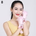 thumbnail image 2 of Travelwant Women Teen Classic Winter Warm Rabbit Fur Hands Wrist Fingerless Gloves Mittens Womens Gloves Faux Fur Winter Warm Mittens Half Finger Suede Leather Short Gloves Christmas Gift, 2 of 2