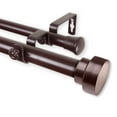thumbnail image 2 of Domovina Coronet 1" Double Curtain Rod-Color:Mahogany,Size:120"-170", 2 of 2