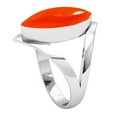 thumbnail image 2 of Natural Carnelian Ring 925 Sterling Silver Handmade Jewelry, 2 of 10