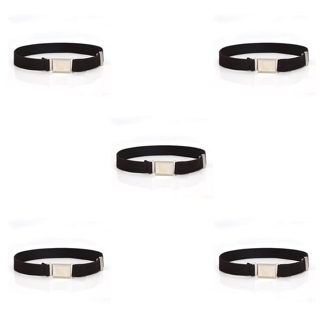 Cinturón de cintura Sonducket Hebilla de imán fácil Accesorios de ropa ajustables Suministros de armario Multicolor para niños Color café