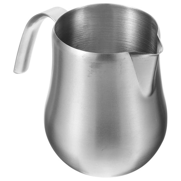 WRITWAA Milk Steam Pitcher Stainless Steel Silver Everyday Use Storing Sauce 1Pcs