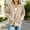 Khaki women's corduroy jacket a1, variant on thefmos Women's Fall Winter Long Sleeve Corduroy Jackets Zip Up Blazer Casual Loose Solid Basic Coats Tops Warm Outwear for Office Daily, Gray M