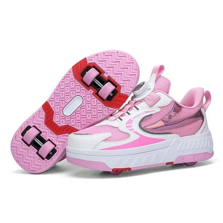 

Fashion 4 Wheels Led Light USB Charging Glowing Sneakers For Kids Boys Girls Childrens Baby Roller Skates Sport Skateboard Shoes