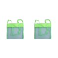 thumbnail image 2 of Vogacara Bolsa de malla de playa Bolsa de arena plegable para niños Bolso de juguetes para niños Senderismo al aire libre Bolsa de hombro de viaje Verde S 2piezas Vogacara CBP314462, 2 of 5