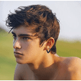 thumbnail image 4 of Aretes Con Piercing Pendientes Runas Hombre 6 Pares, Negro, 4 of 5