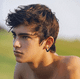 thumbnail image 4 of Aretes Con Piercing Pendientes Runas Hombre 6 Pares, Negro, 4 of 5