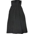thumbnail image 1 of Ralph Lauren Vestido acampanado con lunares para mujer, negro, 2, 1 of 1