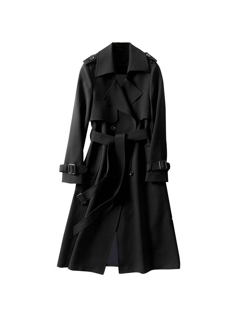 Cold Weather Vest Women Overcoat Solid Slim Fit Coat Jacket Long Outerwear  Windbreaker Trench Jacket Women Embroide