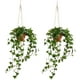 thumbnail image 1 of Tres colgadores de plantas en forma de H, soporte para macetas, juego de cestas colgantes para macetas, cuerda hecha a mano para decoración de interiores, salas de estar y balcones, 41 pulgadas, 1 of 5