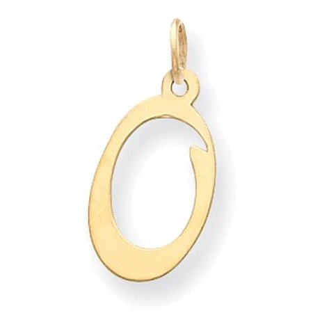 Finejewelers 14k Yellow Gold Die Struck Initial O Charm