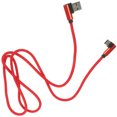 thumbnail image 3 of Shisuyan 1M Right Angle Type-c Cable Braided USB 2.4 A to 90 Degree Data Cable Charger Cord for Universal Phone (Red), 3 of 9