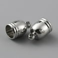 thumbnail image 2 of 100 pc Brass Cord Ends End Caps Cone Platinum 12x8mm Hole: 1.6mm Inner Diameter: 7mm, 2 of 2