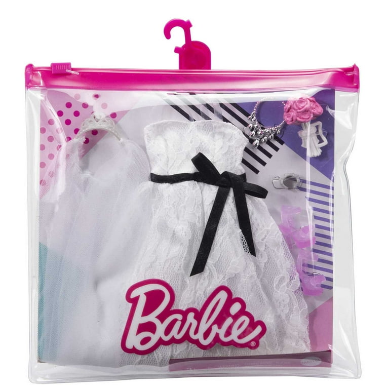 Barbie Bridal Fashion Pack with Wedding Dress, Shoes & 5 Accessories, Doll  Outfit - Walmart.com