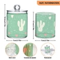 thumbnail image 3 of Valentine Cute Cactuses Hearts Translucent Plastic Cans Storage Canisters with Lid Set of 4, 3 of 7