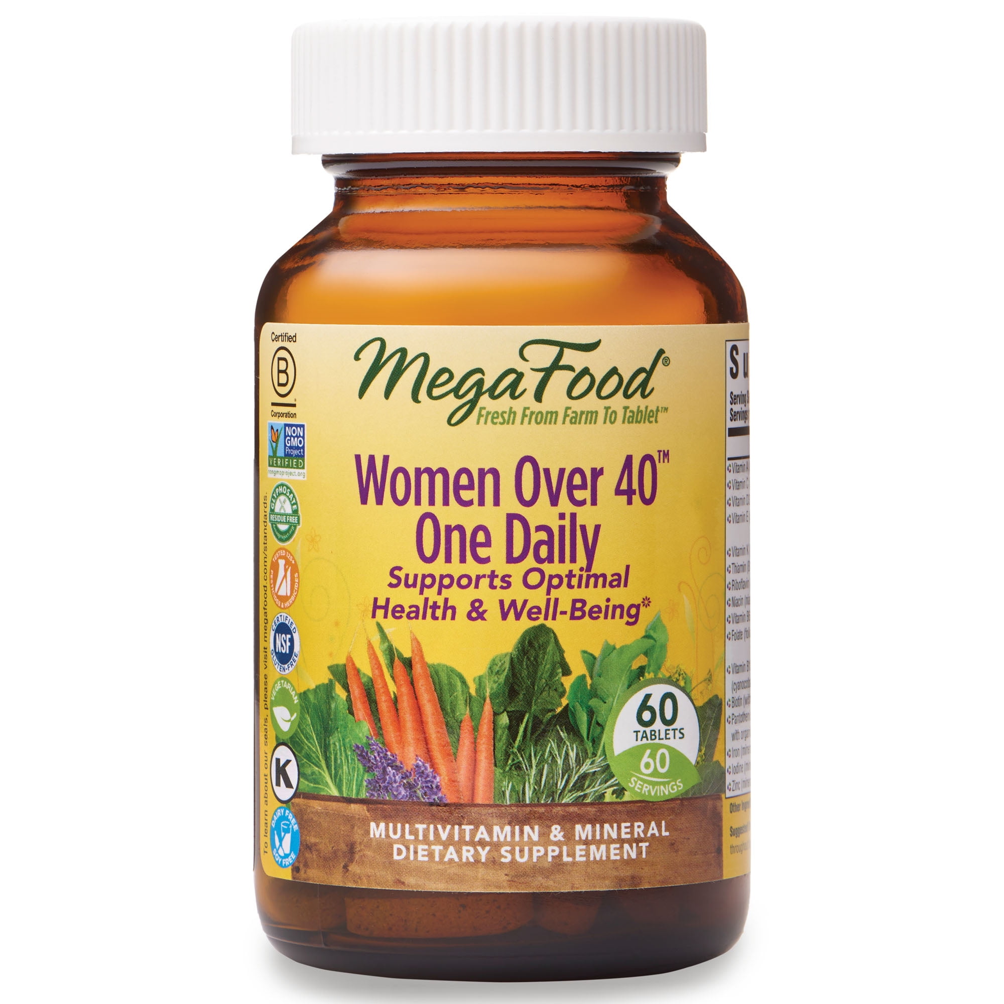 MegaFood, Women Over 40 One Daily, Daily Multivitamin and Mineral