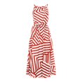 thumbnail image 5 of Ruimatai Women's Sexy Summer Boho Maxi Dress Sleeveless Long Evening Party Beach Sundress Hollow Back Casual Polyester Elastic Comfortable, 5 of 6